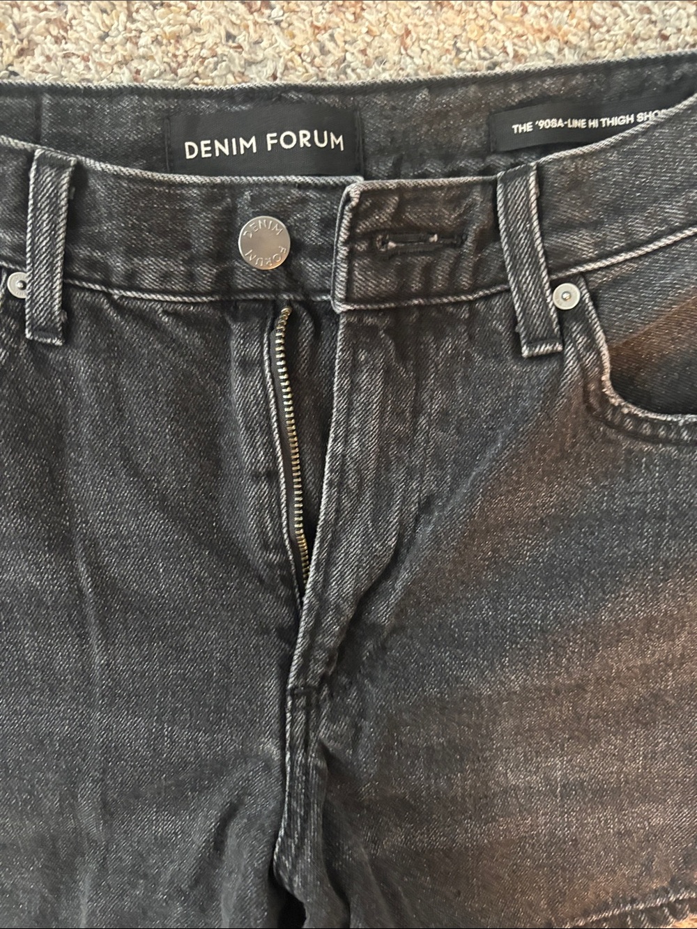 Denim Forum Black Jean Shorts - Picture 5 of 5